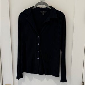 Banana Republic Black Ribbed Top